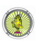 Glass Ashtray “Bud Eating Pizza” Small | Best Buds – Compact, fun en gewoon handig.