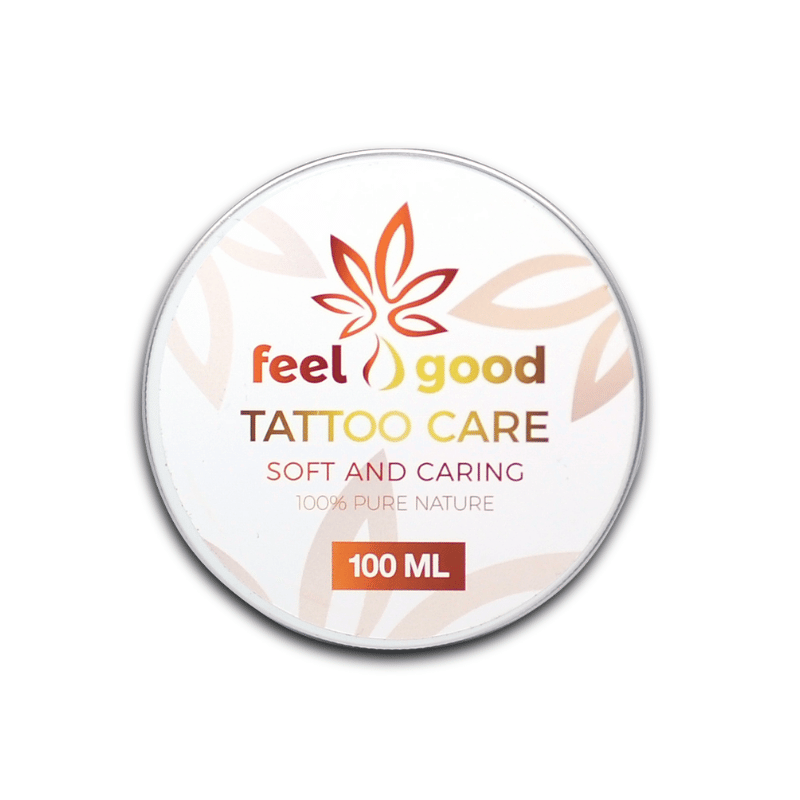 Tattoo Care CBD + CBG Cream Feel Good | 100 ml & 30 ml – Voor wie verse inkt graag mooi houdt.