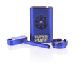 1-Hit Set Aluminium Blue / Gold | Super Puff - Compact, discreet en klaar voor onderweg.