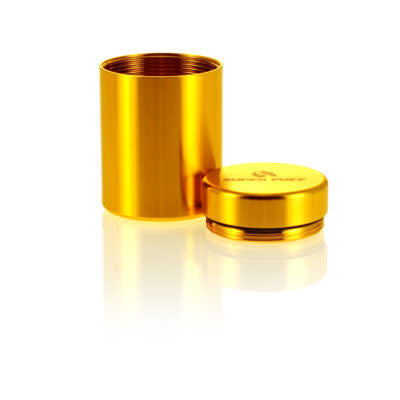 Aluminum Storage Box Large Blue/Gold | Super Puff - Safe, sealed and stylish. 