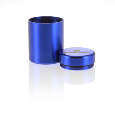 Aluminum Storage Box Large Blue/Gold | Super Puff - Safe, sealed and stylish. 