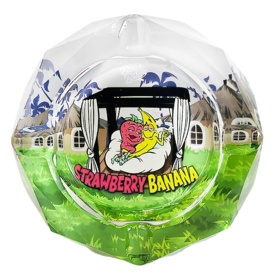 Crystal Ashtray Strawberry Banana | Best Buds - Large size, sturdy feel, and a design with character. 